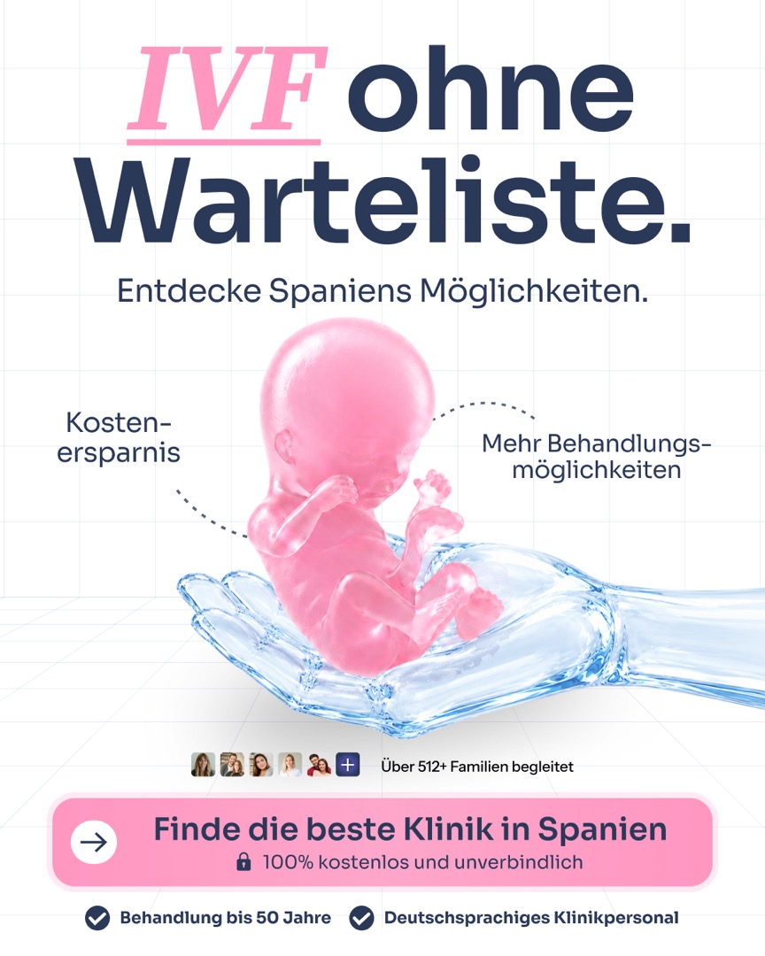 KlinikMatch Werbeanzeige – IVF ohne Warteliste